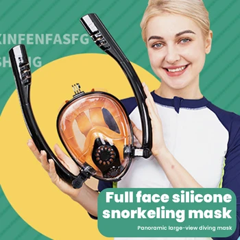 viso veido silikoninė nardymo kaukė nešiojama nesandari plaukimo kaukė nardymo įranga