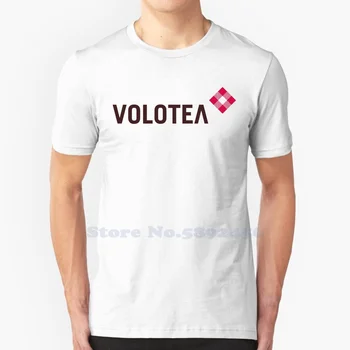 Volotea prekės ženklo logotipas Aukštos kokybės marškinėliai 2023 m. madingi marškinėliai Naujas grafinis trišakis
