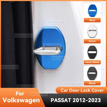 VW Volkswagen PASSAT 2012-2023 priedai Automobilio durų užrakto apsauga Dangtelio emblemos Korpusas Nerūdijančio plieno apdailos apsauga