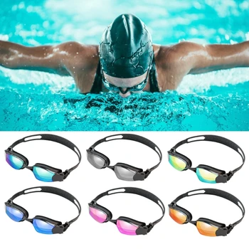 Vyrai Moterys Plaukimo akiniai UV apsauga nuo rūko Maudymosi akiniai su daiktadėže