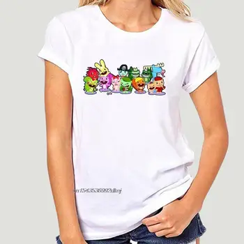 Vyriški marškinėliai Custom Happy Tree Friends Gang for Summer New Arrive Graphic Juodi marškinėliai Novelty Tshirt Women 4275A