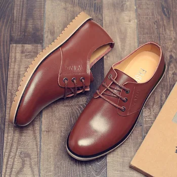 Vyriški odiniai batai 2023 Nauji suvarstomi vyriški oficialūs odiniai batai Britų laisvalaikio verslo vyriški batai