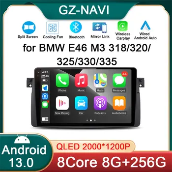 Wireless CarPlay Android Auto Radio for BMW E46 M3 318/320/325/330/335 GPS Navi 4G Android Car Multimedia autoradio No 2din