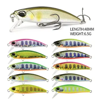 Wobbler Tackle Fishing Accessories 48mm/6.5g Sinking Lure Artificial Hard Lures Minnow Bait Swimbait