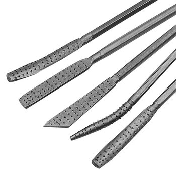 Wood Riffler failų rinkinys 8PCS Double End Burrs for Woodworking Carving Hand Tools Needle File