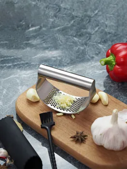 WORTHBUY rankinis nerūdijančio plieno česnakų smulkintuvas česnakų smulkintuvo presas vaisių daržovių virtuvės įtaisams rankiniai virtuviniai kombainai