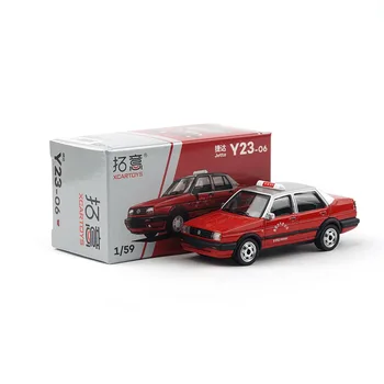 XCARTOYS Diecast 1/59 Scale Jetta taksi lydinio automobilių modelių kolekcija Suvenyrų ekranas Papuošalai Transporto priemonės žaislas