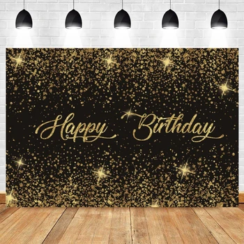 Yeele Baby Shower gimtadienio vakarėlis Fonas Blizgučiai Žvaigždžių aukso gradiento šviesa 