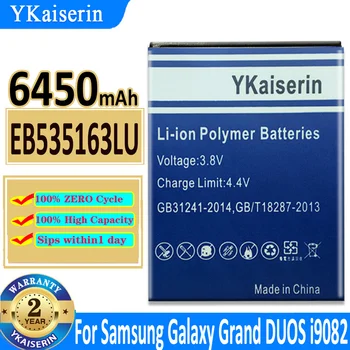 YKaiserin Bateria I9082 Skirta Samsung Galaxy Grand DUOS I9080 I9168 I9060 I879 I9118 Neo+ EB535163LU 6450mAh baterija