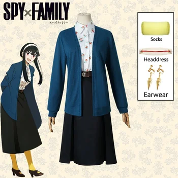 Yor Forger Cosplay Adult Kids Childrens Girls Kostiumas Anime Spy Family Suit Apranga Uniforminis gėlių kostiumas