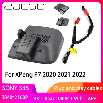 ZJCGO Plug and Play DVR Dash Cam UHD 4K 2160P vaizdo įrašymo įrenginys, skirtas XPeng P7 2020 2021 2022