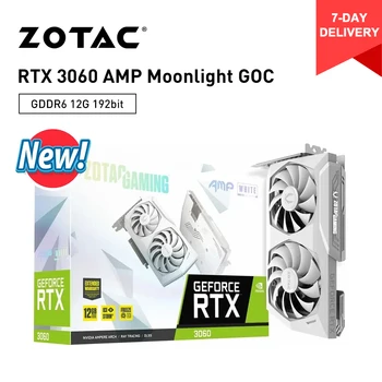 ZOTAC 100% Nauja vaizdo plokštė GDDR6 RTX 3060 RTX3060 12GB 256 bitų 8NM GPU vaizdo plokštės placa de vídeo priedai Greitas pristatymas