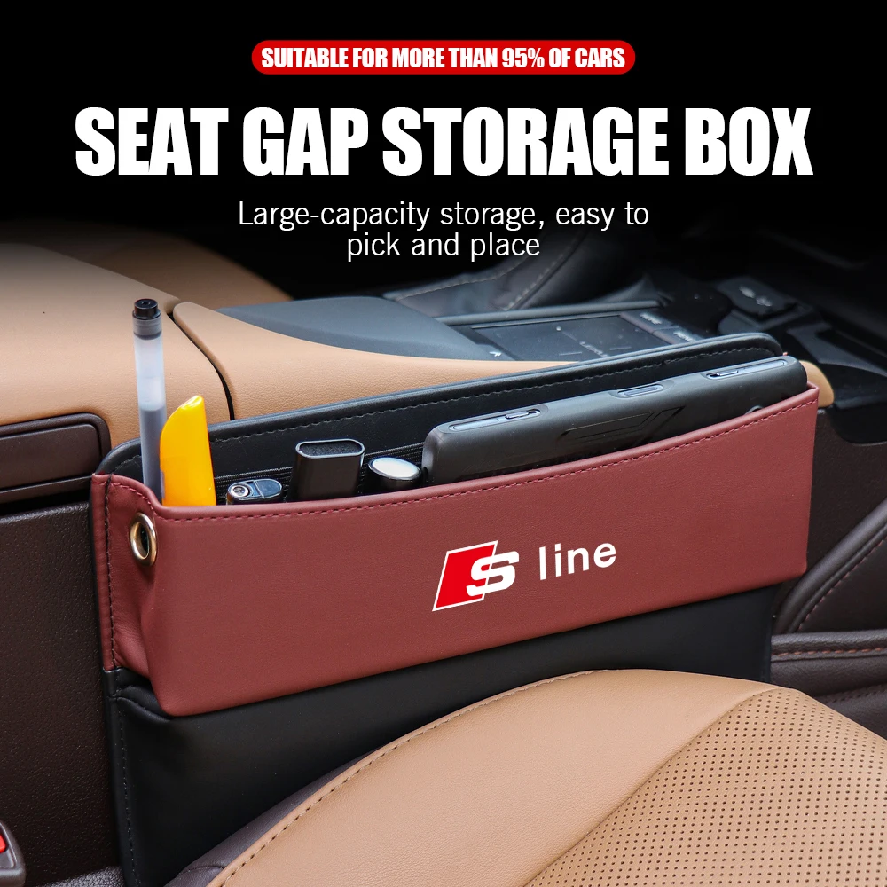 Automobilio stilius Centrinis valdymo organizatorius Seat Gap Daiktadėžė Audi S Line A4 B8 B7 A3 8P priedai 8V A6 Q5 8R Q7 4L Q2 Q3 8U
