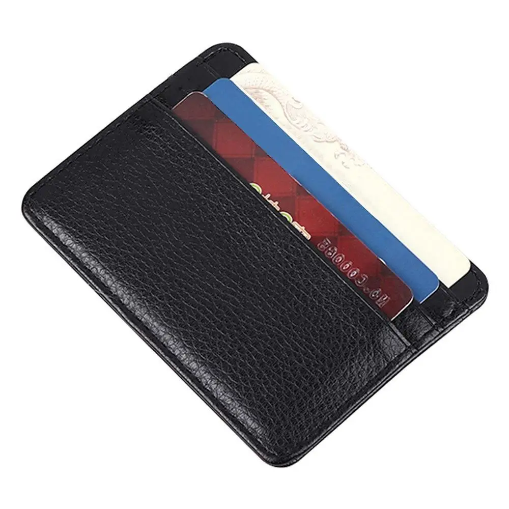Card Clip Super Slim Aukščiausios kokybės PU odinis banko kreditinės kortelės ID laikiklis Maža piniginė