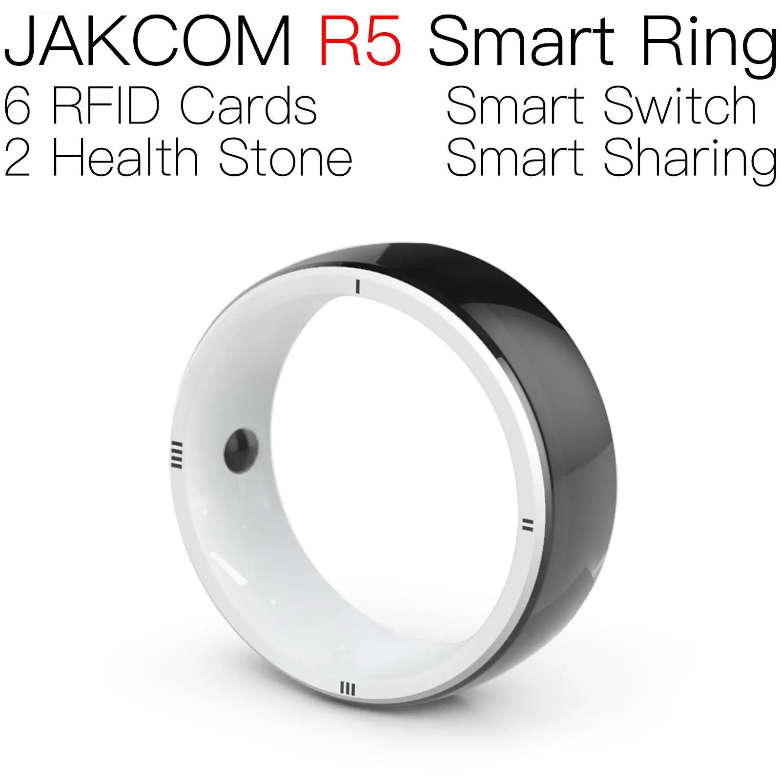 JAKCOM R5 išmanusis žiedas Geriausia dovana su uid perrašoma rfid žyma metalinis įrašomas cr80 kontrolinis sąrašas Adhesivo Miaomiao skaitytuvas NFC