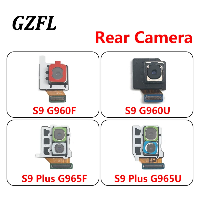 originali galinė kamera, skirta Samsung S9 G960F G960U S9 Plus G965F G965U galinės kameros modulio lankstaus kabelio dalims