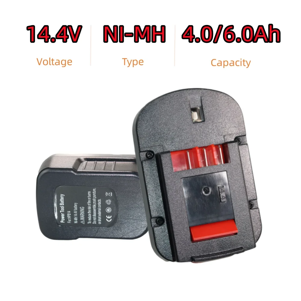 14.4V 4000/6000mAh Ni-MH įkraunama įrankio baterija Black&Decke FSB14 FS140BX 499936-34