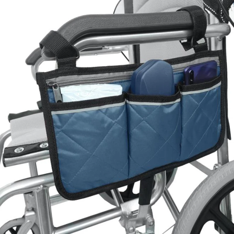 1pc Walker elektrinis paspirtukas neįgaliojo vežimėlio porankis šoninis laikymo krepšys sėdynė porankis laikymo krepšys