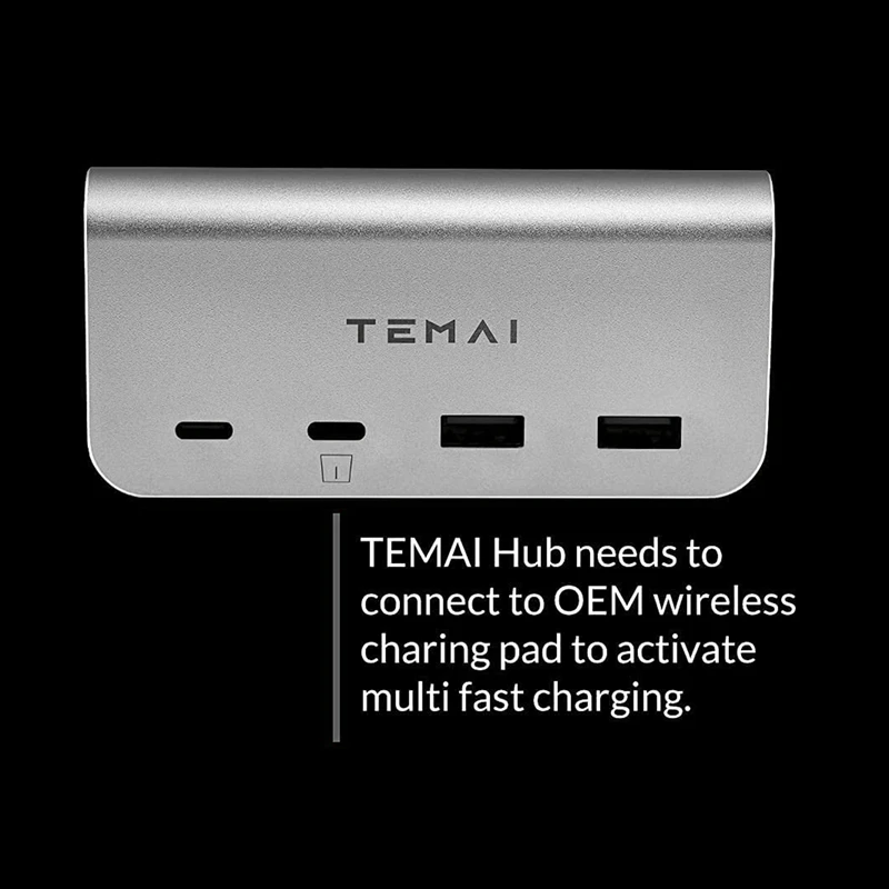 2020 m. Tesla Model 3 HUB, USB skirstytuvas Aliuminio lydinio HUB prijungimo stotis Speed Max Hub plėstuvo įkroviklis