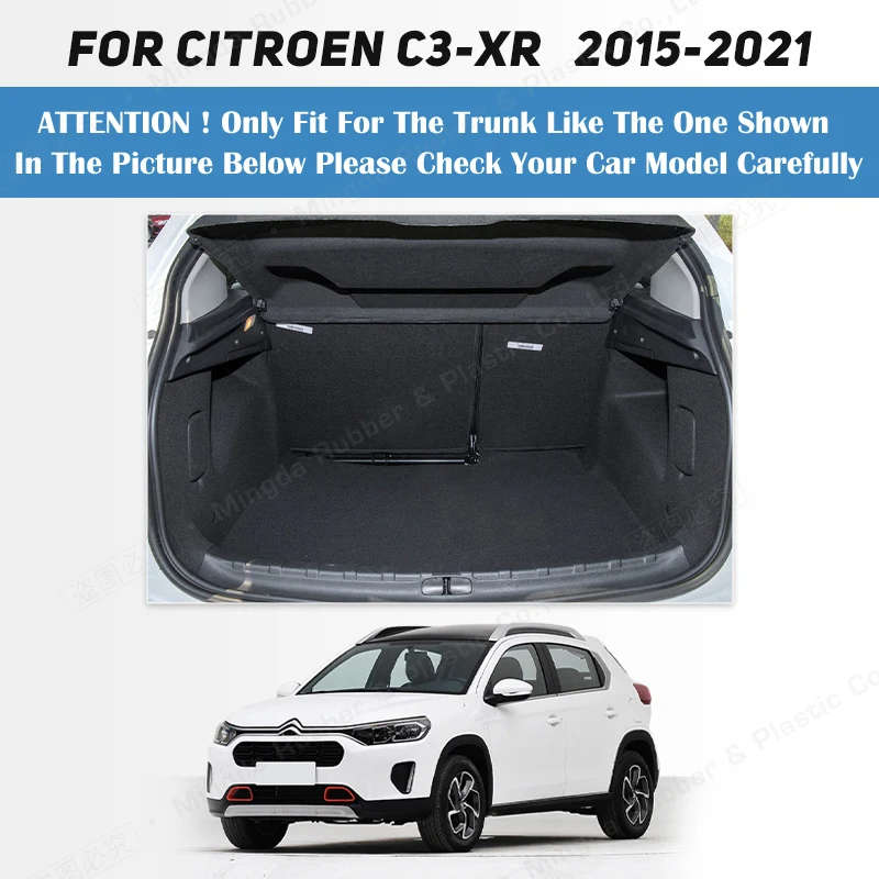 Automobilio bagažinės kilimėlis Citroen C3-XR visureigiui 2015 2016 2017 2018 2019 2020 2021 Individualūs automobilių aksesuarai Automobilių salono apdaila