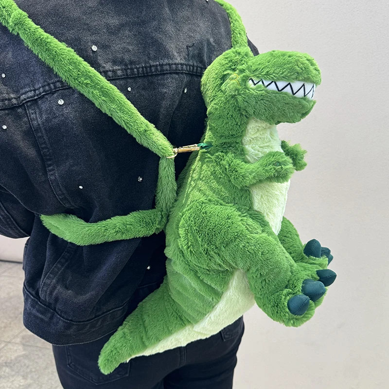 Disney Genuine Edition Hugging Dragon Shoulder Bag Pixar Cute Doll Cartoon Plush Doll Ham And Pig Bun Female Toys Gifts