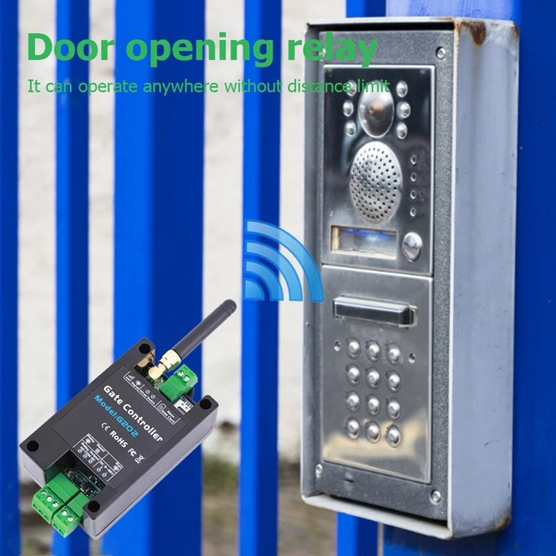 G202 2G nuotolinio valdymo pultas 200 vartotojų GSM vartų atidarytuvas Relės jungiklis Durų prieiga Belaidis durų atidarytuvas 850/900/1800/1900Mhz