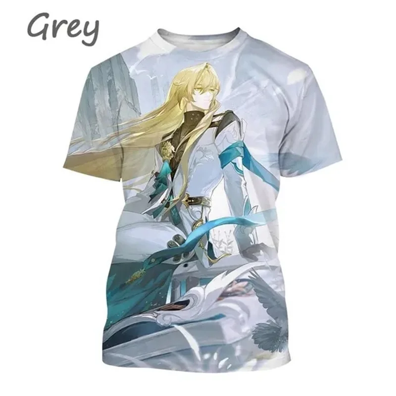 Hot Game Honkai Star Rail Tshirt For Men 3D Printed Unisex Cool Tee Tops Harajuku Style Creative Short Sleeves Tshirt