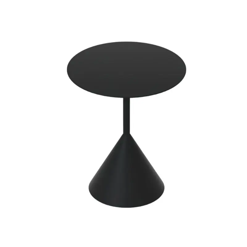 Juodas apvalus kavos staliukas Modernus mažas lauko kampinis kavos staliukas Minimalistinė miegamojo pusė Stolik Kawowy Namų apyvokos reikmenys