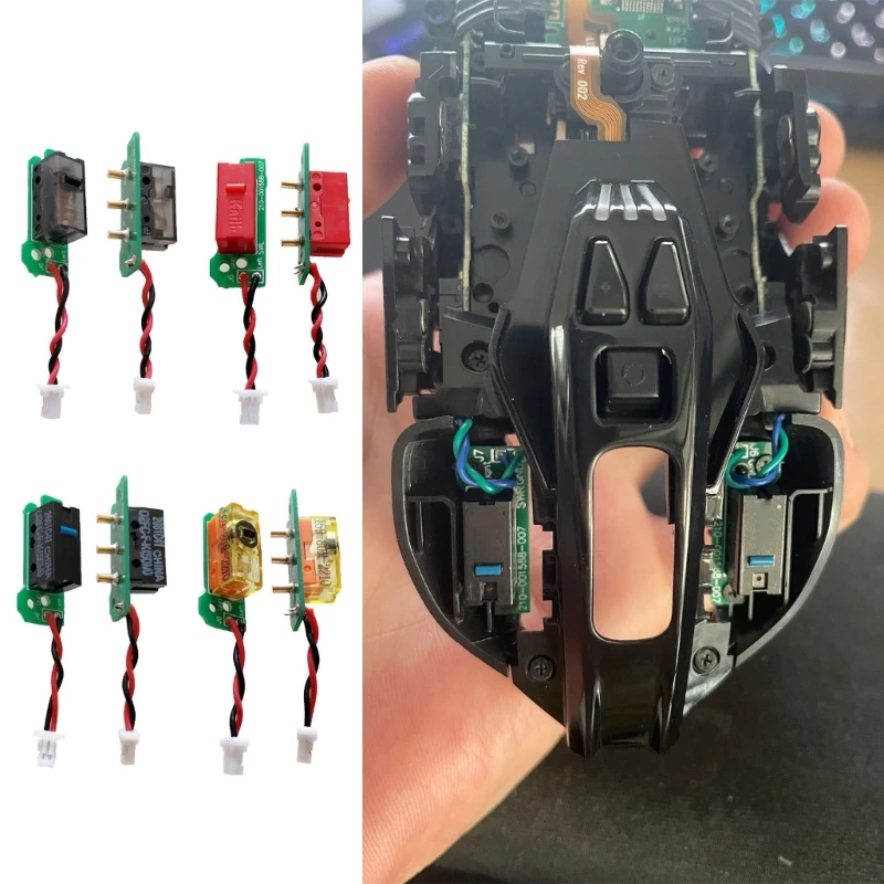 Karšto apsikeitimo pelės mikro mygtukų plokštė, skirta G900 G903 pelės mygtuko kortelės kabeliui