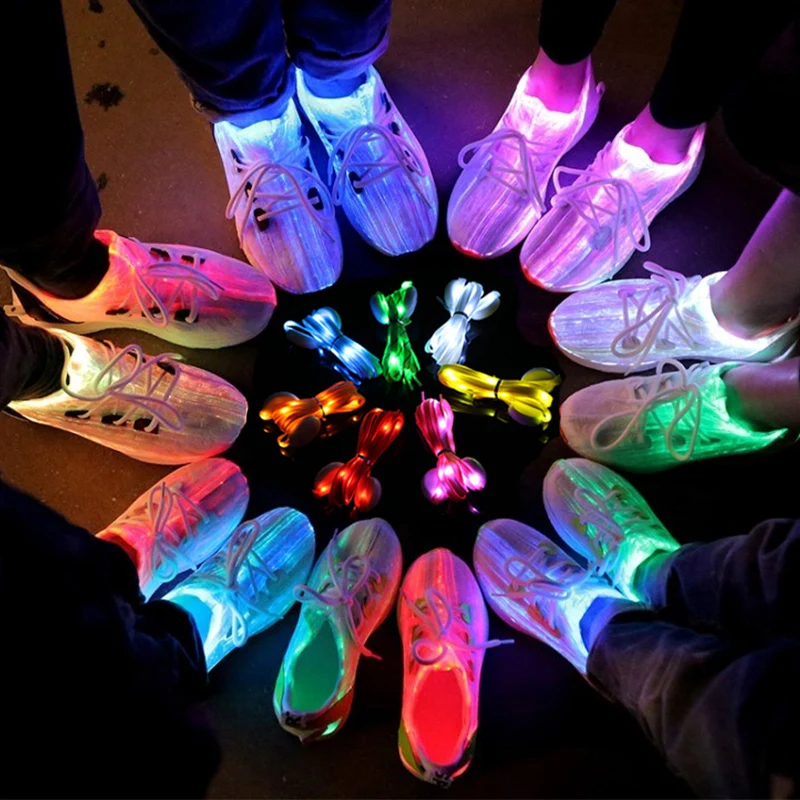 LED sportinių batų raišteliai Šviečiantys batų raišteliai Švyti tamsiose batų stygose Užsidega batų raišteliai Tingūs batų raišteliai Vestuvių vakarėlio favoritai