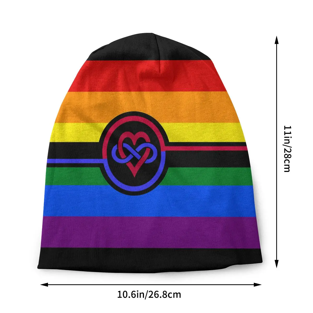 LGBT Poly vėliava Biseksualų vėliava Pavasario rudens minkštos kepurės Variklio dangčio sportinis megztinis Kvėpuojantis fitnesas Turbanas Šiltas bėgimas
