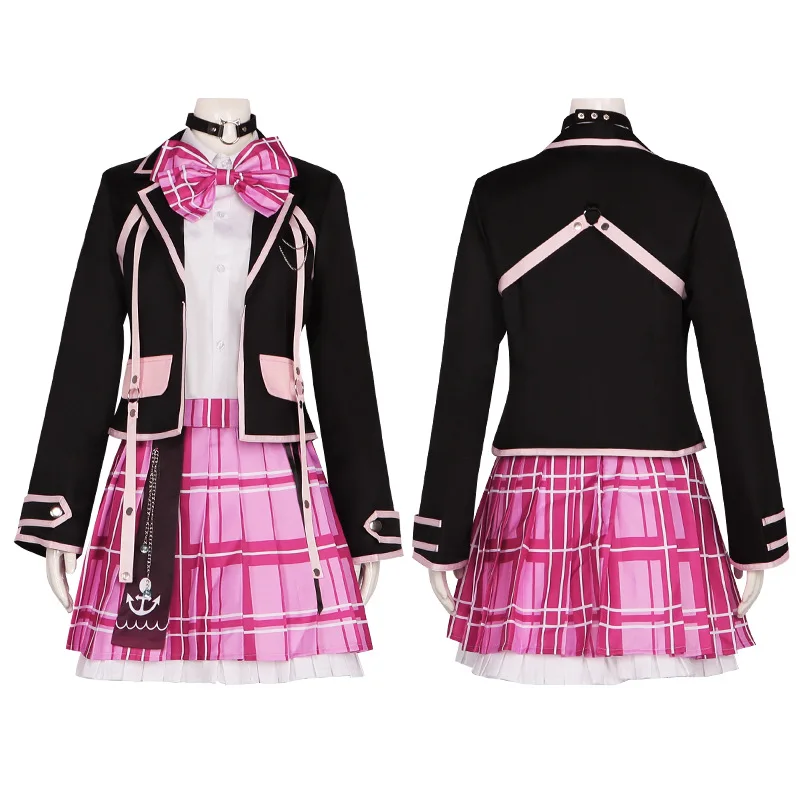 Minato Aqua Cosplay kostiumas Anime Vtuber Cospaly moterų suknelės vakarėlio kostiumas Helovino vidurinės mokyklos uniformos kostiumas