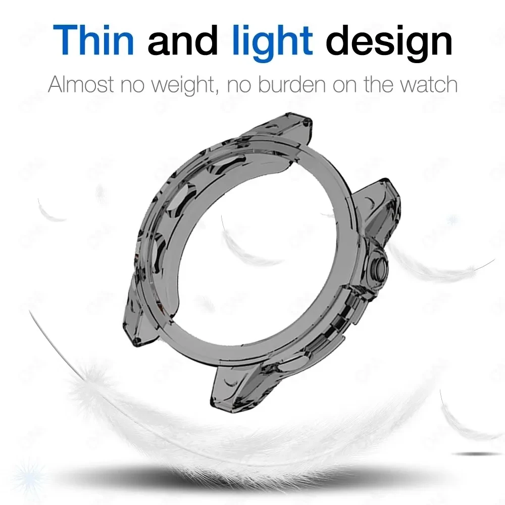 Minkštas TPU apsaugos dėklas, skirtas Garmin Fenix 7 7S 7X 6S 6 6X Smart Watch Protector Frame Cover Buferio korpusas Fenix 7