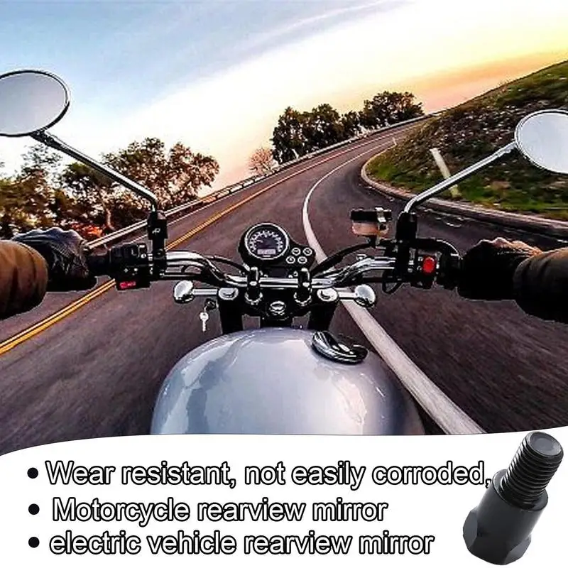 Motociklo veidrodis Atbulinės eigos adapteris Motociklų veidrodis Laikiklio skersmens keitiklis Sriegio adapteris Universalus tvirtas motociklo galinis vaizdas