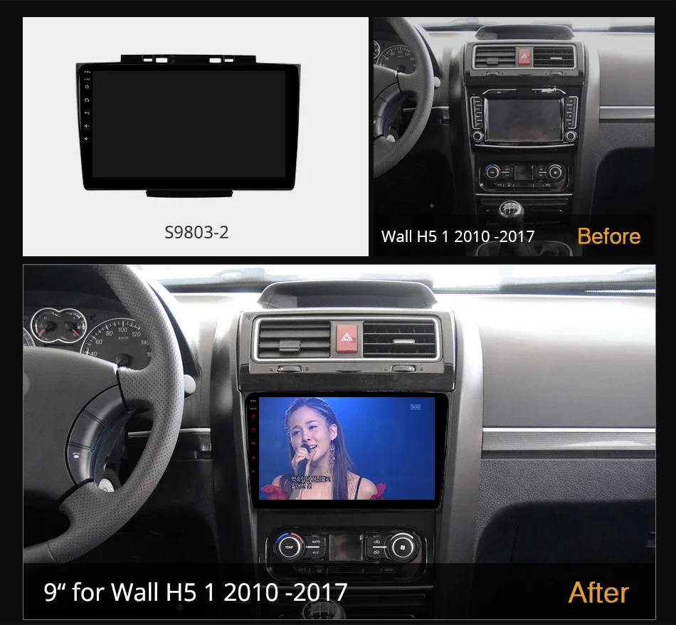 Ownice K6+ 2K for Great Wall Hover Haval H5 1 2010 - 2017 Car Radio Multimedia Video grotuvas Navi Stereo GPS Android 12 No 2 Din