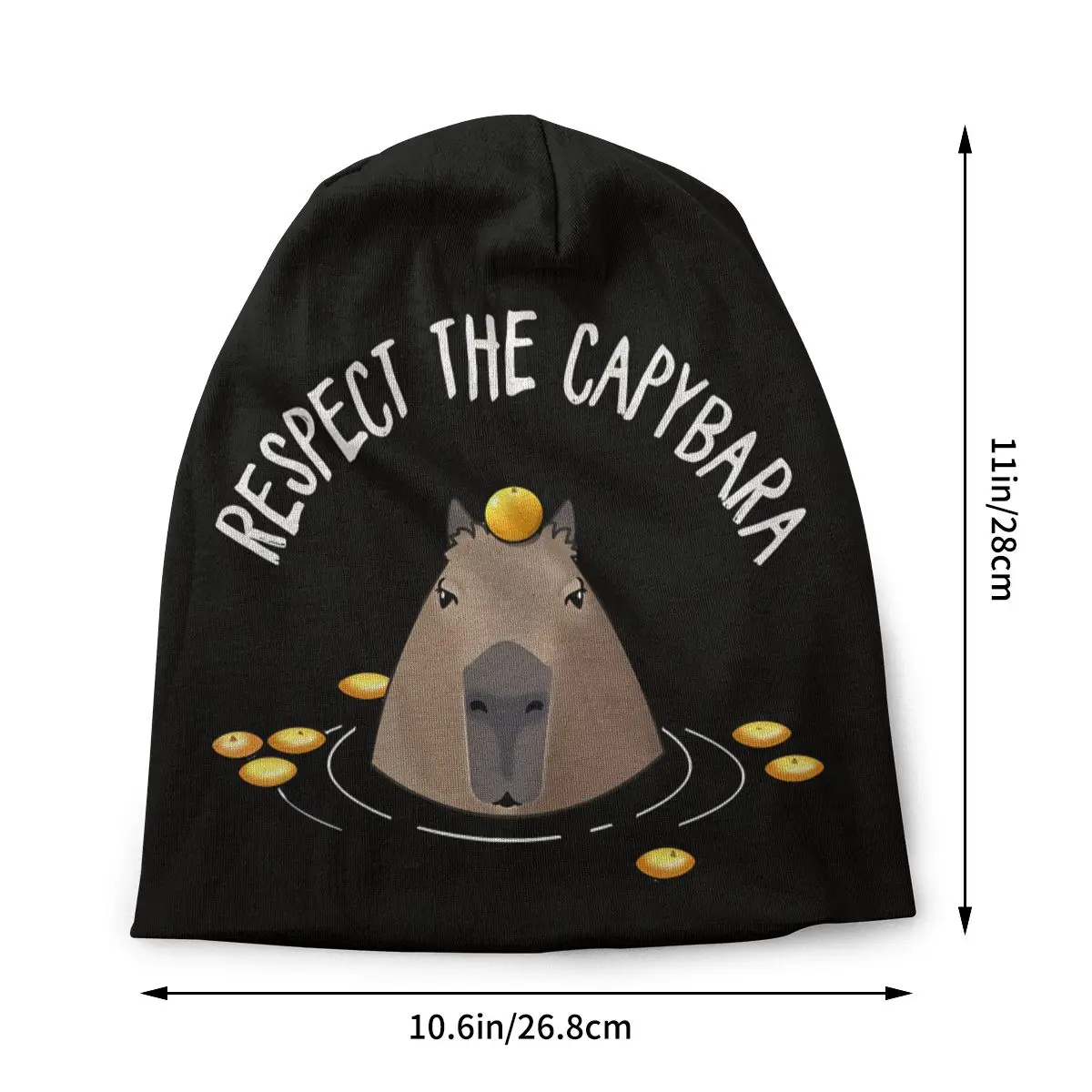 Respect Capybara Unisex Bonnet Thin Cycling Skullies Beanies For Men Women