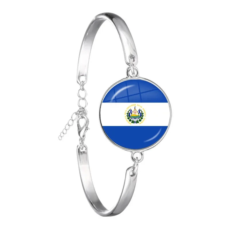 Sardova,Nikaragva,Mauricijus,Hondūras,Haitis,Togas,Butanas, Baltarusija,Belizo nacionalinė vėliava 20mm stiklinė kabošono grandinėlė Apyrankė dovanai