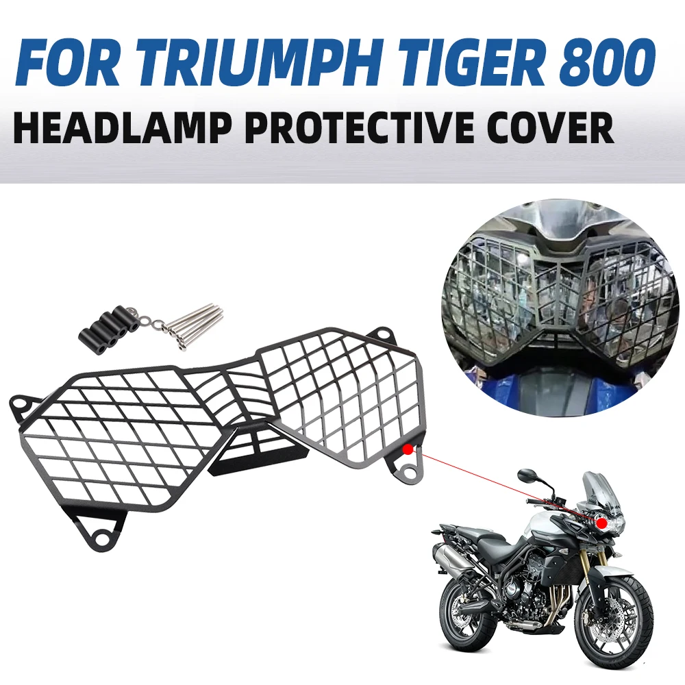 Triumph Tiger 800 XC XCX XRX Explorer 1200/1200 XC motociklų priedai Priekinių žibintų apsauginis dangtelis Apsauginė šviesos apsauga