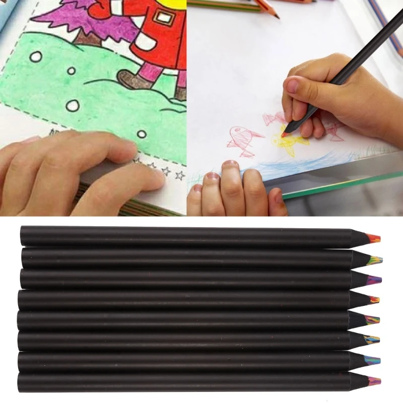 Vaivorykštės spalvų pieštukai,Vaivorykštės pieštukai,Spalvų asortimentas piešimui Spalvinimas Eskizų rašiklis Piešimas Kanceliarinės prekės,Vaikų dovanos