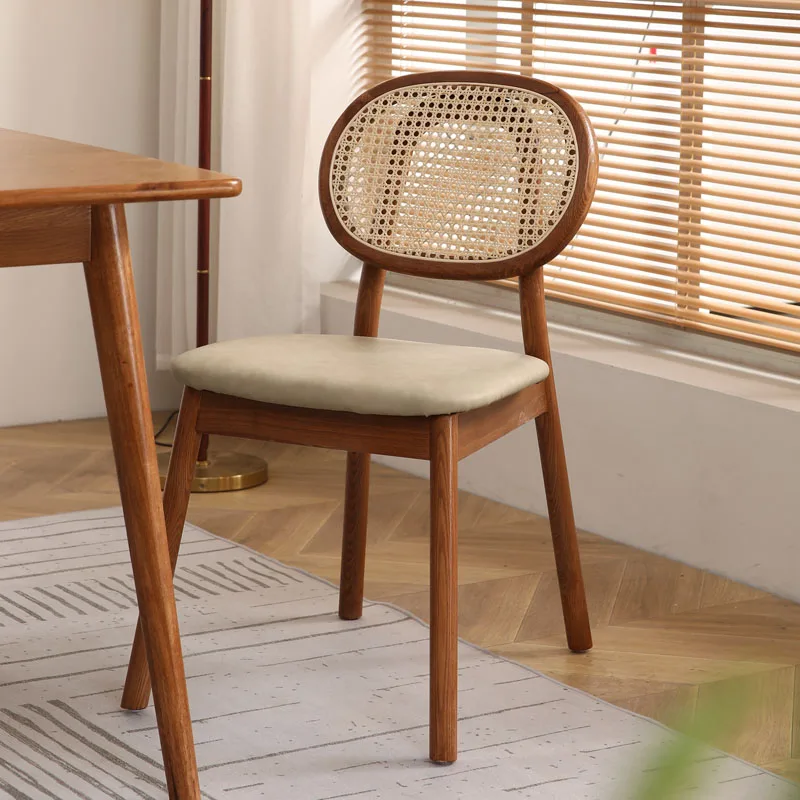Vintažinės rotango valgomojo kėdės Miegamasis Restoranas Svetainės dizainas Valgomojo kėdės Biuras Sedie Sala Da Pranzo Namų baldai