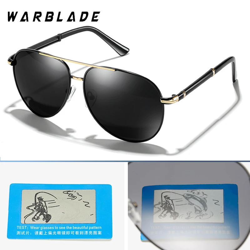 WarBLade Poliarizuoti akiniai nuo saulės Vyrai Lydinio rėmas Klasikinis vairuotojo dangas Moterys Pilotas Akiniai nuo saulės Moterys UV400 Gafas Oculos De Sol