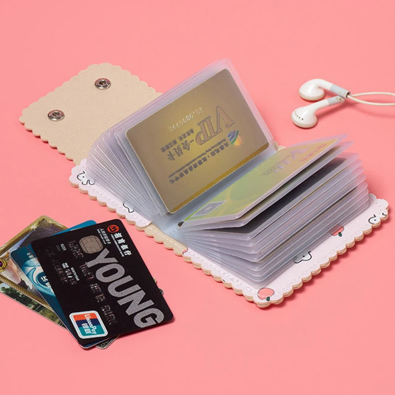 Women Bag Casual PU Moterų kortelių krepšys Harajuku Trumpas didelės talpos užtrauktukas Saldus Japonų Kawaii Fashion Mielas animacinis filmas Moterų piniginės