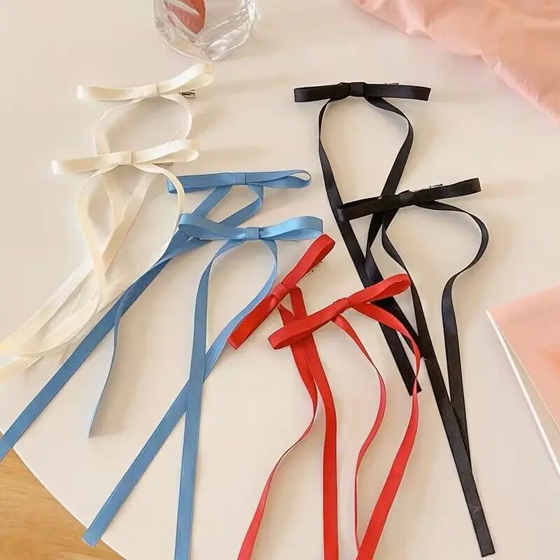 2vnt Girls Ribbon Bow Binding Hairseged Braided Hair Top Clips Ponytail Webbing Styling Duck Beak Clips Hairband Hair Accessories
