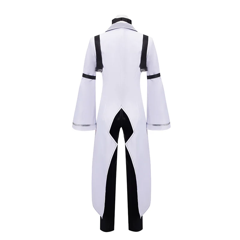 Anime Bungo Benamiai šunys Cosplay kostiumas Sigma Baltos uniformos komplektas Helovino vakarėlis Vyrų ir moterų pasirodymo kostiumai