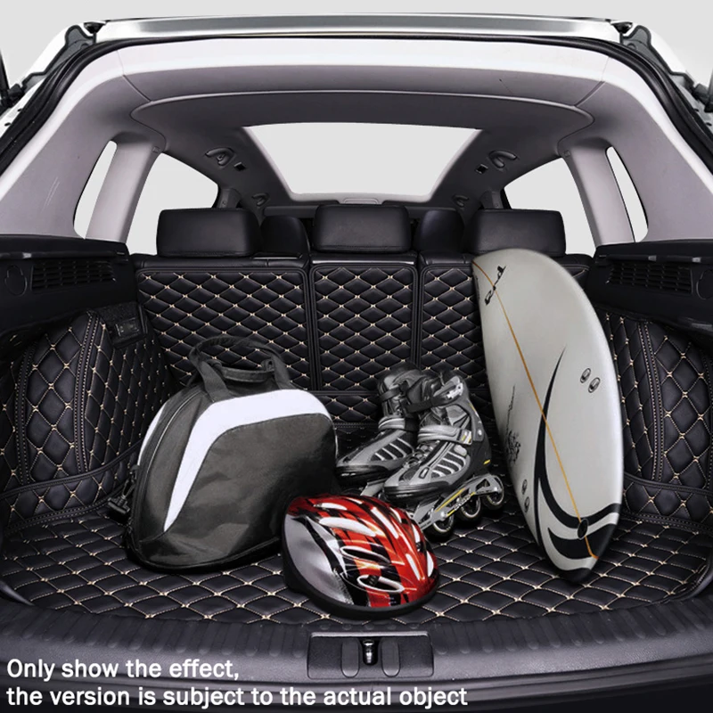 Automobilinės bagažinės kilimėlis Toyota Highlander 2014~2019 5seat purvui atsparus pilnai apsuptas bagažinės kilimėlis Galinis krovinių dėklas Automobilių priedai
