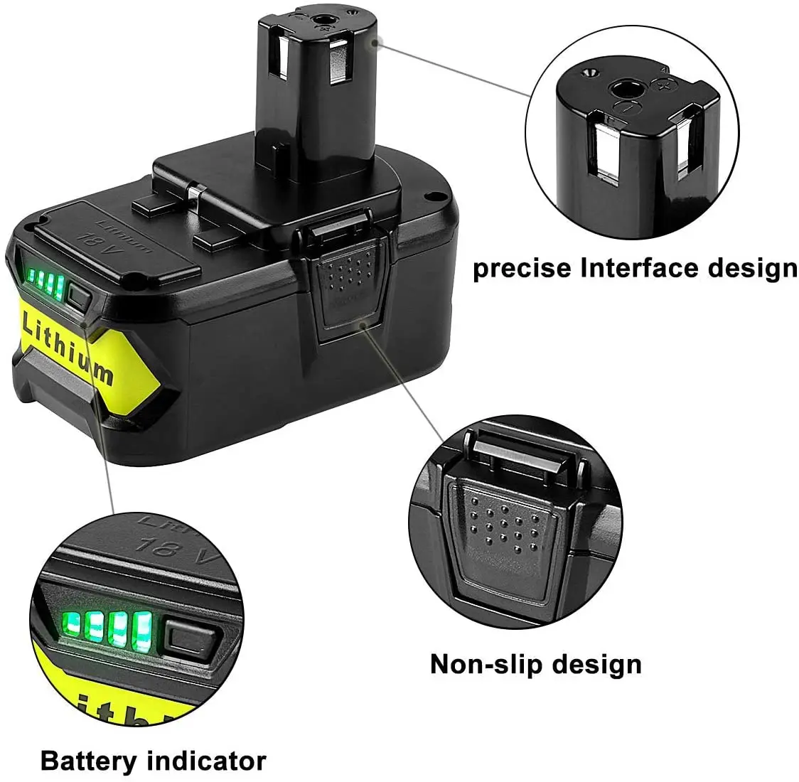 Batterie für Ryobi 18V 6800mAh Hohe Kapazität Lithium-Batterie für Ryobi ONE + P102 p103 P104 P105 P107 Akumuliatoriniai elektriniai įrankiai