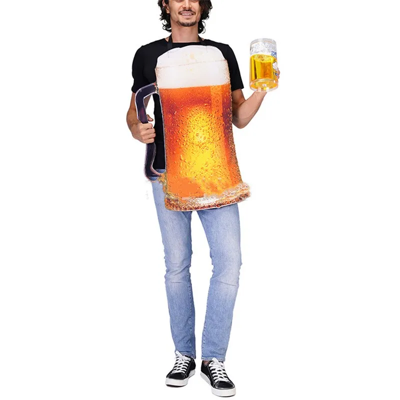 Beer Oktoberfest kombinezonas Cosplay kostiumas Suaugusiųjų pora Unisex Vaidmenų žaidimas Vyrai Moterys Juokinga alaus suknelė Helovino kostiumas