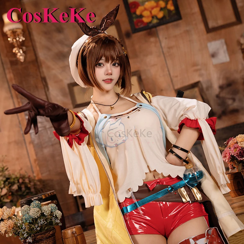 CosKeKe Reisalin Stout Cosplay anime žaidimų ateljė serijos kostiumas Saldus dailus Miela uniforma Helovino vakarėlis Vaidmenų žaidimų drabužiai