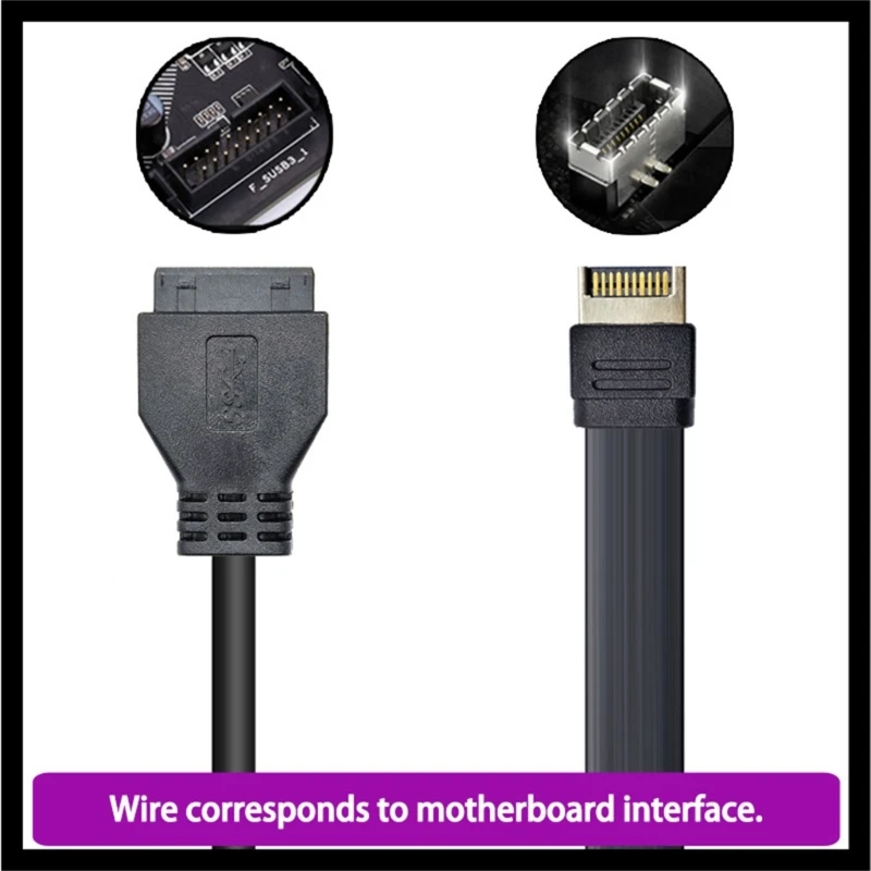  E tipas į C tipą Moteriškas kabelis Išplėskite USB3.2 prievadą su greitu duomenų perdavimu Galia Y3ND