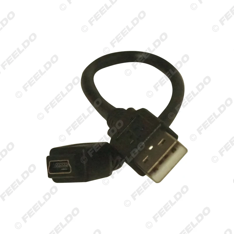 FEELDO automobilio garso įvesties laikmena Duomenų laidas Mini USB į 2.0 kabelio adapteris Nissan Ford GM MG USB AUX kabelis